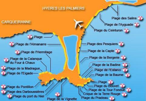 Bergerie Plage Renove Clim Balneo Plage Piscine Jardin Mediterraneen Hyères المظهر الخارجي الصورة